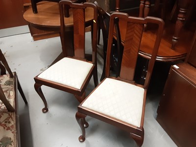 Lot 1166 - Matched set of six mahogany chairs