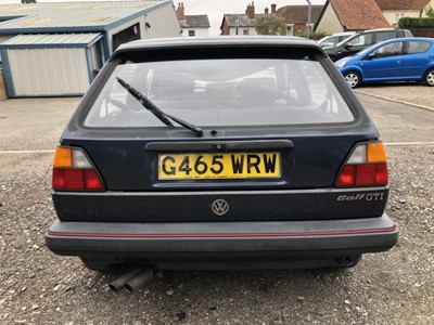 Lot 18 - 1989 Volkswagen Golf GTi, 3 door hatchback, 1.8 litre, 5 speed manual, Reg. G465 WRW, finished in Helios Blue, with grey cloth interior, MOT until September 2022. This 35,000 mile GTi has been in t...