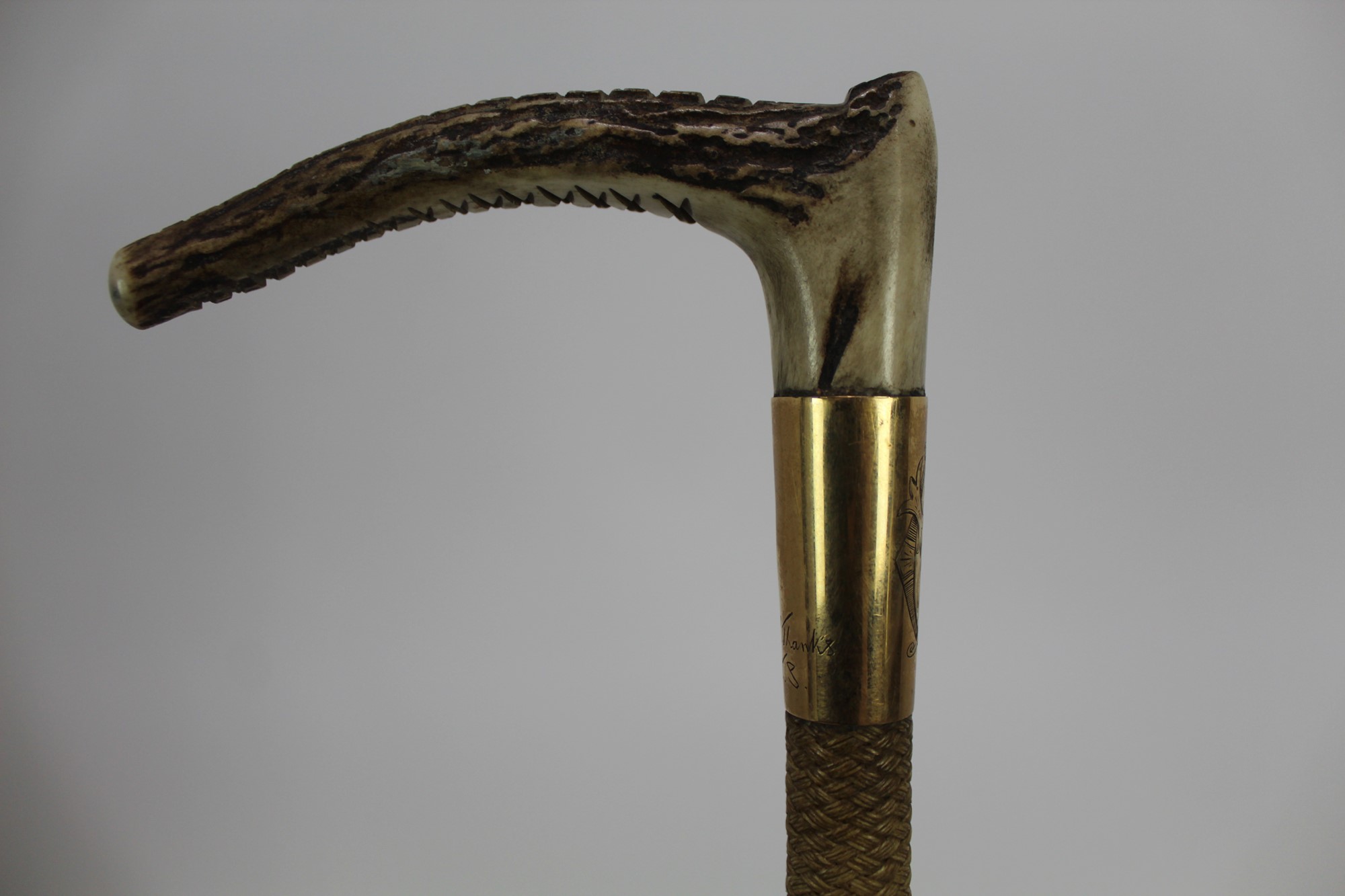Lot 994 - Late Victorian 15ct gold mounted riding crop,