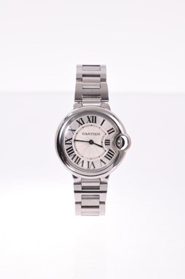 Lot 616 - Cartier Ballon Bleu stainless wristwatch