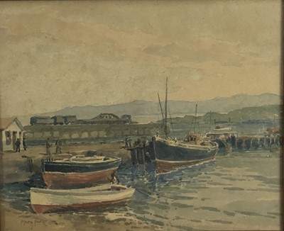 Lot 189 - Mary A. E. Baker, watercolour - Mallaig Harbour,West Highlands, signed, 23cm x 28cm, in glazed frame