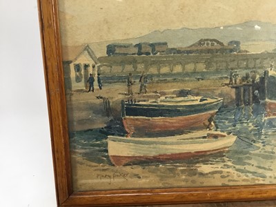 Lot 189 - Mary A. E. Baker, watercolour - Mallaig Harbour,West Highlands, signed, 23cm x 28cm, in glazed frame