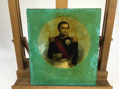 Lot 2021 - Jenny Simpson (1931-2020), Georgian-style glass pictures, framed and glazed - seven portraits