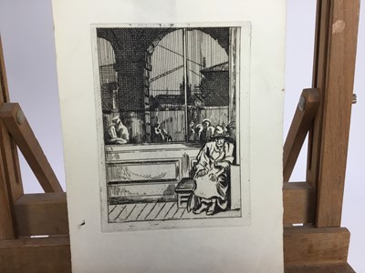Lot 199 - Therese Lessore (1884-1945) group of five unsigned drypoint etchings