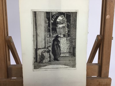 Lot 287 - Therese Lessore (1884-1945) group of five unsigned drypoint etchings