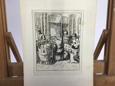 Lot 199 - Therese Lessore (1884-1945) group of five unsigned drypoint etchings