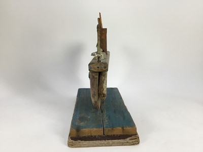 Lot 1915 - Sid Burnard (b.1948) driftwood sculpture - "Loo Seatania", signed, titled and dated '08, 47cm long