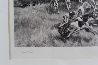Lot 70 - Thomas Blinks (1860-1912) three signed photogravures - Hunting Scenes, 40cm x 57cm, in glazed frames