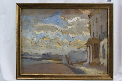 Lot 1150 - Robert G. D. Alexander (1875-1945) oil on board - East Terrace, Walton on the Naze, unsigned, 31cm x 41cm, in gilt frame