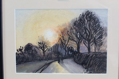 Lot 1153 - Robert G. D. Alexander (1875-1945) ink and watercolour - Priests Lane, Brentwood, 22cm x 31cm, in glazed frame