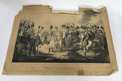 Lot 205 - After Bartolozzi, 18th century engraving, depicting a festival, 34 x 22cm, together with a folder of various other engravings, pictures prints