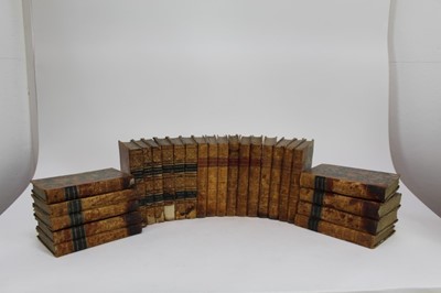 Lot 984 - Sporting Magazine- twenty five volumes, various sets, some with decorative leather bindings