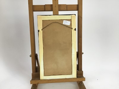 Lot 2024 - Jenny Simpson (1931-2020), Georgian-style glass pictures, framed and glazed - one entitled 'La belle chocolatiere', and two Hogarth pictures (3)