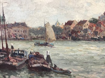 Lot 177 - H. V. Gessel (1882-1947) oil on canvas - Dordrecht, signed