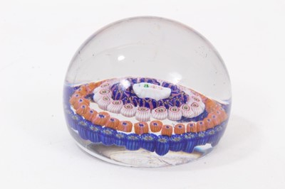 Lot 903 - Early 20th century Baccarat glass paperweight dated 1849