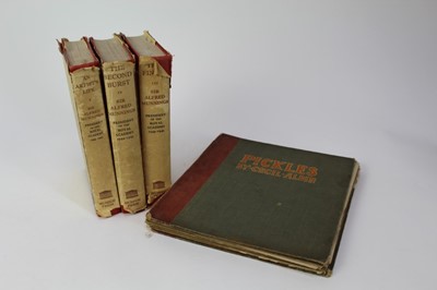 Lot 976 - Sir Alfred Munnings autobiography- three volumes, together with a copy of Pickles by Cecil Aldin (4)