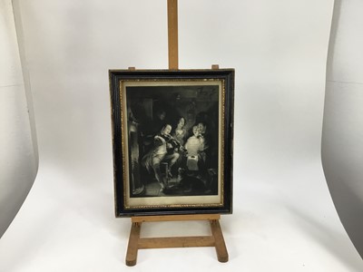 Lot 178 - 19th century mezzotint after W. Kidd - The Music Makers, published by Tilt 1835, in glazed frame