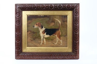 Lot 1019 - Charles Baldock (1876-1941) oil on canvas, laid down onto board, ‘Rufus Factor’ signed dated 1905 and inscribed as titled, 16 x 21cm, glazed frame