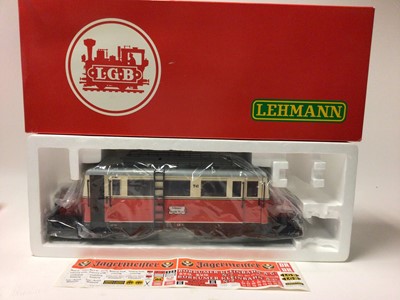 Lot 2294 - LGB by Lehmann G Gauge Railbus No. 2066 in original box