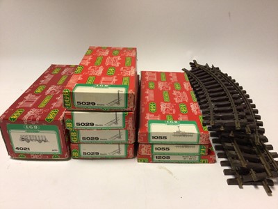 Lot 2301 - LGB by Lehmann G Gauge selection of accessories mostly boxed including track, figures, signals etc. (QTY)