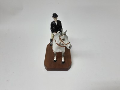 Lot 1108 - Beswick horse with female rider, on plinth base