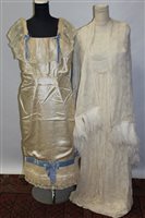 Lot 1470 - Ladies' Edwardian and later clothing - cream...