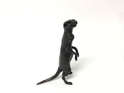 Lot 58 - Jonathan Sanders for Nelson & Forbes - limited edition bronze sculpture of Meerkat Ginger no. 50 of 250, with original box and packing