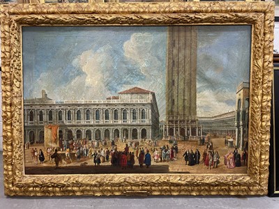 Lot 1037 - Studio of Miguel Canals (20th century) after Canaletto - St Marks Square, Venice