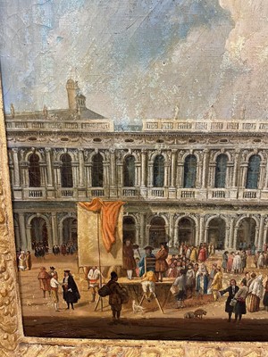 Lot 1037 - Studio of Miguel Canals (20th century) after Canaletto - St Marks Square, Venice