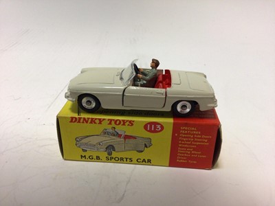 Lot 2345 - Dinky MGB Sports Car No.113, boxed