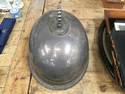 Lot 76 - 19th century silver plated meat dome