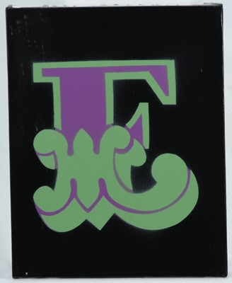 Lot 989 - *Ben Eine (b. 1970) spray paint - letter E.  Provenance: Brandler Galleries