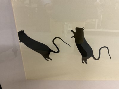 Lot 995 - Blek le Rat (b. 1951) original spray paint - Rats