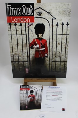 Lot 993 - After Banksy, Time Out London poster, sheet size 68cm x 51cm, issued with Time Out, but the majority were folded