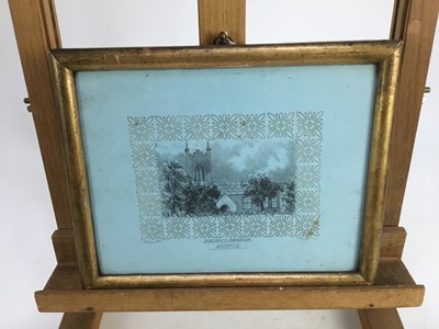 Lot 169 - S E Stacy (mid 19th Century) two pencil studies of Norfolk churches - Hethel, Wreningham, both signed and dated 1942, in decorative and period glazed gilt frames by Boswell of Norwich, total size 1...