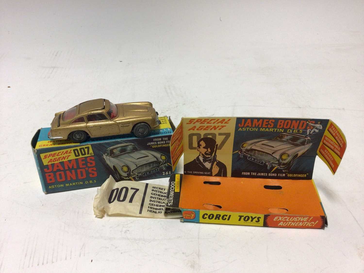 Lot 2366 - Corgi James Bond's Aston Martin DB5 No.261, boxed