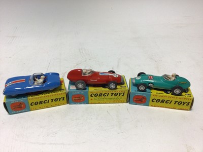 Lot 2374 - Corgi Ecurie Ecosse Racing Car Transporter and Three Racing Cars Gift Set No.16 in original box