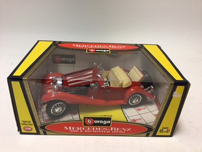 Lot 2380 - Burago boxed selection of larger scale models plus others (QTY)