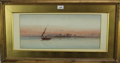 Lot 207 - Auguste Lamplough (1877-1930) watercolour, Nile scene