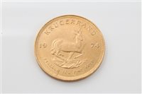 Lot 1663 - South Africa - Gold Krugerrand - 1974 (1 Coins)