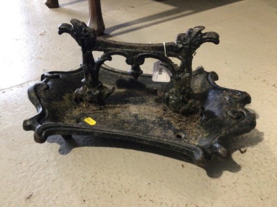 Lot 998 - Victorian cast iron boot scraper