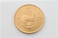 Lot 1665 - South Africa - Gold Krugerrand - 1975 (1 Coins)