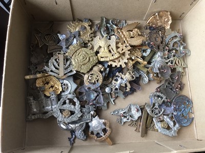 Lot 791 - Collection of approximately 50 British Military cap badges including Royal Scots Greys, The Royal Sussex Regiment and R.E.M.E.(some copies noted)