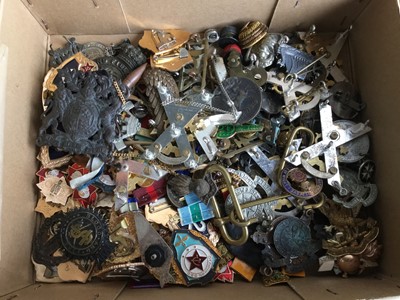 Lot 803 - Collection of Soviet military badges together with various other military badges