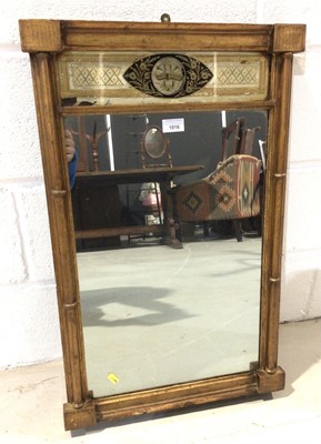 Lot 1016 - Antique gilt framed pier mirror