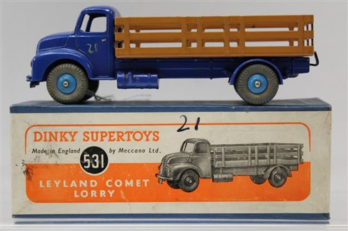 Lot 1702 - Dinky SuperToys - Leyland Comet Lorry no. 531,...