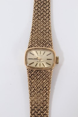 Lot 118 - Vintage 9ct gold ladies Rotary wristwatch