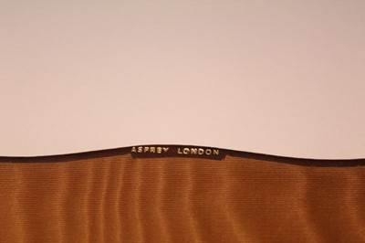Lot 2765 - Asprey leather desk blotter with pen.