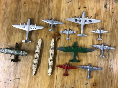 Lot 2396 - Dinky unboxed selection of early saloon cars including Studebaker, Lincoln Zephyr, Packard, Vanguard, Chrysler etc. (26)