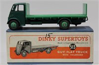 Lot 1705 - Dinky SuperToys - Guy Flat Truck no. 513, boxed